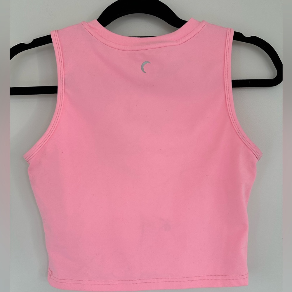 Zyia Muted Pink Stronger High Neck Tank Crop Size Small - Picture 3 of 3
